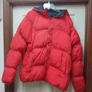 Nike Air Jordan Essential Jumpman Puffer Jacket Red/Black Men's Large DQ7348-612